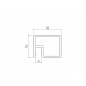 ADI Profil Catenaria superior 15x18mm, 5.2m